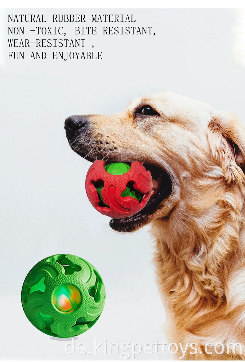Hollow Rubber Ball Interactive Dog Ball Toy